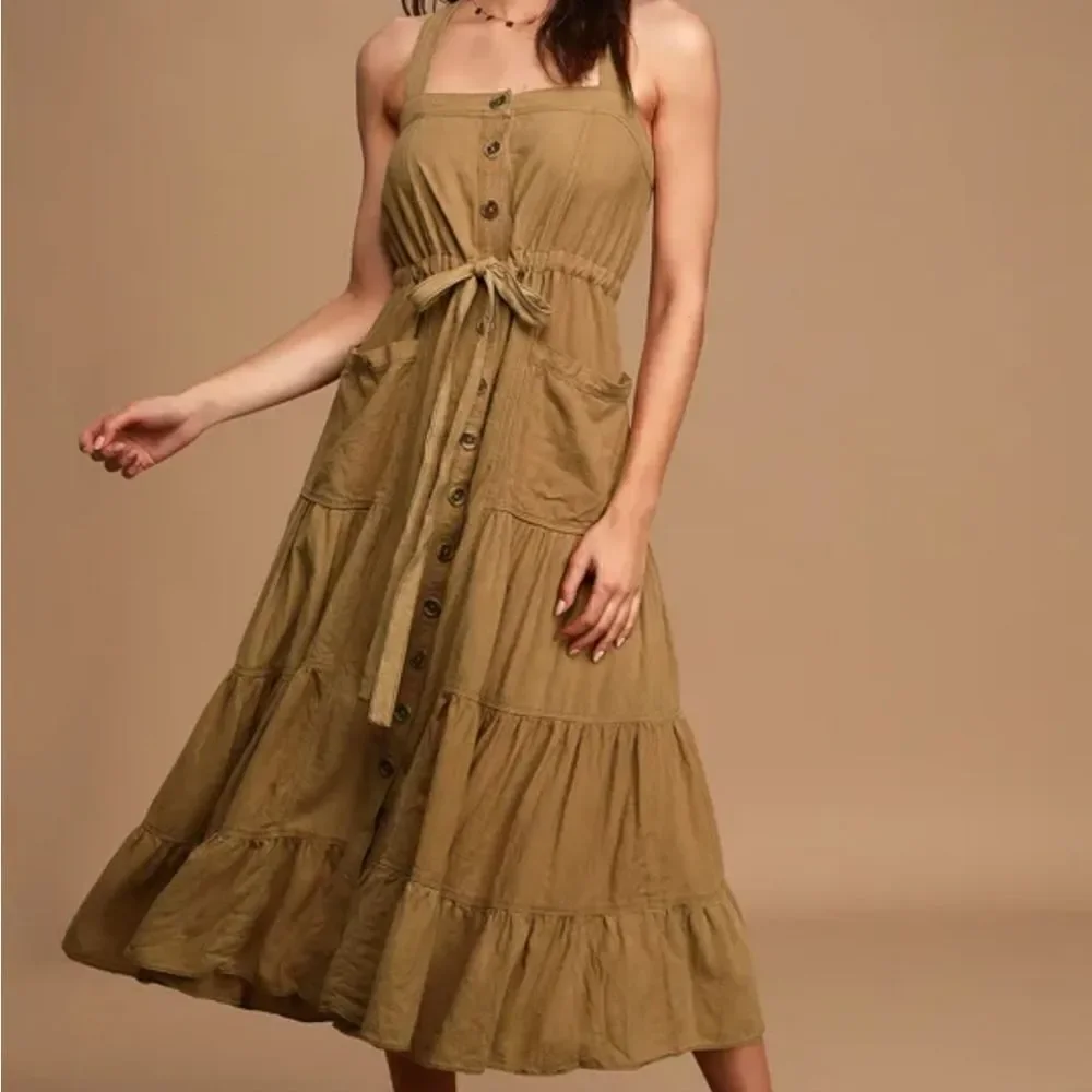 Free People Catch the breeze midi dress, xsmall